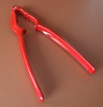Load image into Gallery viewer, Vintage Red Colour NUT CRACKER Chrome Heavy Duty Nutcrackers Crack
