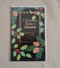 Load image into Gallery viewer, Vintage Unused Christmas Card Christmas Wishes Grandma Sealed
