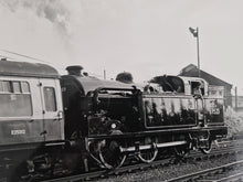Load image into Gallery viewer, Black White Photo Locomotive Steam Engine Great Central Railway 24/11/87 69523 Rothley to Laughborou
