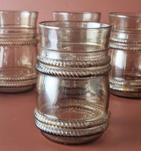 Load image into Gallery viewer, Set of 5 Fidenza Drinking Glasses Light Smoke Color 10 oz Made In Italy
