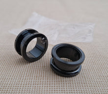 Load image into Gallery viewer, 16mm Alloy Black Steel Screw-On Ear Plug Stretcher Expander Piercing 1Pair
