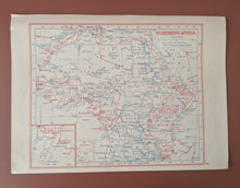 Load image into Gallery viewer, 4 x Vintage Printed Maps Of India and Ceylon , South Africa, Asia, United States and Canada, Old Boo
