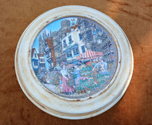 Load image into Gallery viewer, Royal Worcester Fine Bone China Cathedral Market Wall Plate Framed 28.5cm
