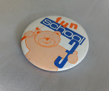 Load image into Gallery viewer, Vintage Fun School Art Club Teddy Bear Promo Pin Badge 5.5cm Collectible
