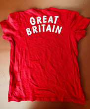 Load image into Gallery viewer, Adidas Team GB Olympic T-Shirt Unisex Size L Red Trefoil Logo Great Britain
