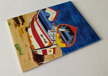 Load image into Gallery viewer, Vintage Elgate Ceramic Wall Plaque – Nautical Fishing Boat Scene – 35.5cm x 28cm
