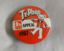 Load image into Gallery viewer, Vintage Ty-Phoo NCH Appeal 1987 Teddy Bear Pin Badge 5.4cm Charity Collectible
