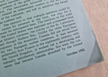 Load image into Gallery viewer, Canada&#39;s Department of External Affairs: Canada Fact Sheets October 1961
