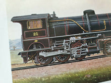 Load image into Gallery viewer, LOCOMOTIVE Steam Train Print, Among The Mongols, Khinghan Mountain, Kalan Rail
