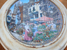 Load image into Gallery viewer, Royal Worcester Fine Bone China Cathedral Market Wall Plate Framed 28.5cm
