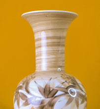 Load image into Gallery viewer, Vintage Jersey Pottery Vase , Floral Flower Pattern, Hand Painted Studio Channel
