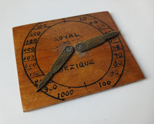 Load image into Gallery viewer, Antique Royal Bezique Register Score Counters Wooden Card Game Scorers Pair
