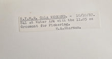 Load image into Gallery viewer, Black White Photo Locomotive Steam Engine N.Y.M.R Gala Weekend 10th October 1987 8:41 at Water Ark w
