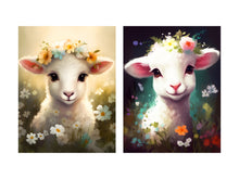 Load image into Gallery viewer, 25 Cute Flower Lambs Coloring Book – For Adults and Kids | Grayscale Coloring Pages | Instant Download | Printable PDF
