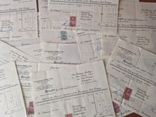 Load image into Gallery viewer, 15 x vintage ephemera share / stock certificates statements , W Douglas Derry &amp; Co Stock and Share B
