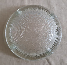 Load image into Gallery viewer, Vintage Ashtray In Glass Geometrical Layers Of Ice Patterns , France Circa 1960
