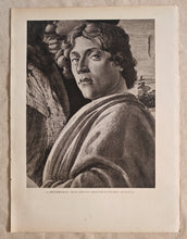 Load image into Gallery viewer, Vintage Double-Sided Book Plate , Adoration of the Magi &amp; Self-Portrait Detail
