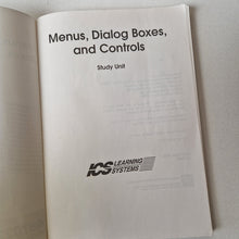 Load image into Gallery viewer, Menus Dialog Boxes &amp; Controls ICS Study Unit 037022 Vintage Computing Book
