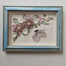 Load image into Gallery viewer, Handmade Cute Paper Quilling Art Unique Design Wall Art Picture frame Flower
