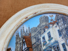 Load image into Gallery viewer, Royal Worcester Fine Bone China Cathedral Market Wall Plate Framed 28.5cm
