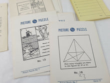 Load image into Gallery viewer, Vintage PICTURE PUZZLES No.7 PGP Party Game Publishers 50s Retro
