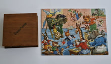 Load image into Gallery viewer, Jigsaw Puzzle Retro vintage Children Funtime Jigsaw In Wooden Box Complete

