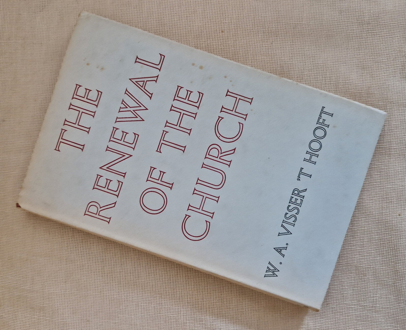 The Renewal of the Church The Dale lectures October 1955 Hardcover Book 1956