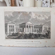 Load image into Gallery viewer, Vintage Book Plate Print: The London Orphan Asylum, Clapton Engraving by H.W. Bond, 1828 after T.H.
