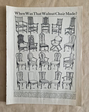 Load image into Gallery viewer, Walnut Chair Image Illustrations Vintage Drawing Image Book Plate, When Was That Walnut Chair Made?
