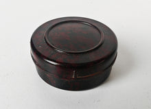 Load image into Gallery viewer, Vintage Bakelite Plastic Shoe Polish Pot Round Brown 4.5cm Collectible
