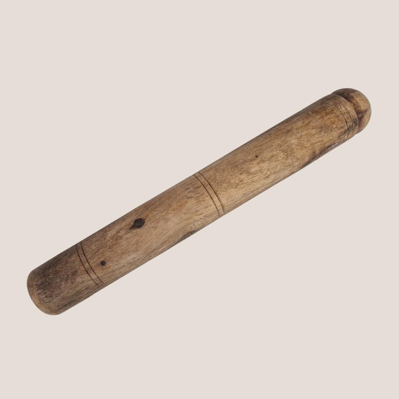 Old Vintage Long Wooden Pestle Spice Crusher Grinder Rolling Pin