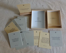 Load image into Gallery viewer, Mindful Affirmations Card Set Intelligent Change 52 Cards with Wooden Stand
