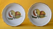 Load image into Gallery viewer, 2 x Royal Worcester Evesham Gold Ramekin / Single Portion Flan Dish Apple Autumn
