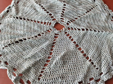 Load image into Gallery viewer, 2 x Rare Crochet Doily Ornamental Round Table Place Mats , Blue Colour  Retro
