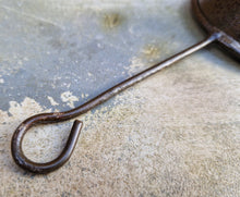 Load image into Gallery viewer, Vintage metal strainer, Old rustic metal hand motor oil strainer
