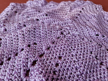 Load image into Gallery viewer, 2 x Rare Crochet Doily Ornamental Table Place Mats , Lilac Colour Vintage Retro

