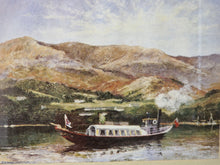 Load image into Gallery viewer, Vintage Print Picture In Wooden Frame: The Gondola Coniston By Cameo Sutton Coldfield Dennis Harper

