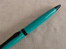 Load image into Gallery viewer, Platignum Studio Ballpoint Pen , Turquoise , Black Ink , 13.5cm , Used
