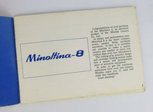 Load image into Gallery viewer, Vintage Minolta 8 Owner&#39;s Manual, English
