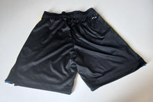 Load image into Gallery viewer, Adidas Manchester United Away Football Shorts Black Gold Mens Size S
