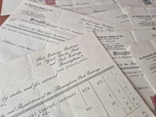 Load image into Gallery viewer, 15 x vintage ephemera share / stock certificates statements , W Douglas Derry &amp; Co Stock and Share B
