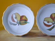 Load image into Gallery viewer, 2 x Royal Worcester Evesham Gold Ramekin / Single Portion Flan Dish Apple Autumn

