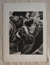 Load image into Gallery viewer, Vintage Double-Sided Book Plate , Detail from The Adoration of the Magi
