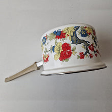 Load image into Gallery viewer, Vintage 1960's Enamelware Dutch 60's Cooking Pot Groovy Flower Power Pot No Lid
