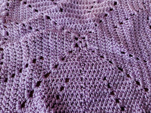 Load image into Gallery viewer, 2 x Rare Crochet Doily Ornamental Table Place Mats , Lilac Colour Vintage Retro
