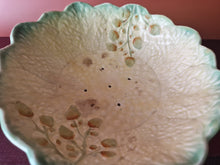 Load image into Gallery viewer, Vintage Antique Crown Devon, Fielding  Footed Fruit or Centre Bowl , Green &amp; Yellow Colour
