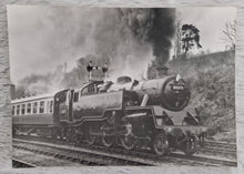 Load image into Gallery viewer, Black White Photo Locomotive Steam Engine BR Standard Class 4 No. 80079 W.A Sharman
