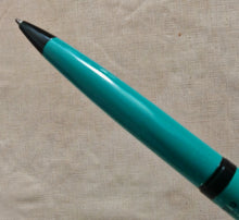 Load image into Gallery viewer, Platignum Studio Ballpoint Pen , Turquoise , Black Ink , 13.5cm , Used
