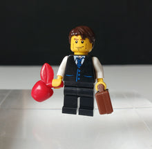 Load image into Gallery viewer, LEGO City Hotel Receptionist Minifigure Briefcase Heart Accessory Figure
