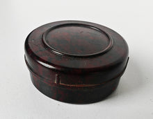 Load image into Gallery viewer, Vintage Bakelite Plastic Shoe Polish Pot Round Brown 4.5cm Collectible
